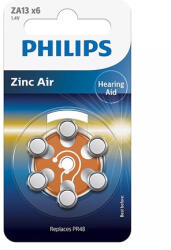 Philips Baterie Auditiva Zinc Air Blister 6 Buc Phili (ph-za13b6a/00) Baterii de unica folosinta