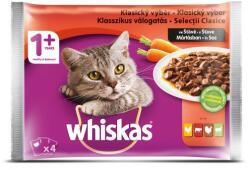 Whiskas hrana umeda pisici adulte selectii clasice cu legume in sos 4 x 100 g