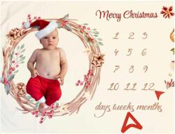 Milestone Декоративно одеяло за снимки Milestone - Merry Christmas, 75 х 100 cm (101115) - baby