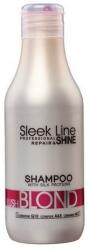 Sleek Line Sampon Blond Blush Sleek Line contine pigment neutralizant roz, 300ml
