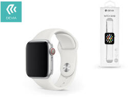 Apple Watch lyukacsos sport szíj - Devia Deluxe Series Sport Band - 42/44/45/49 mm - fehér - nextelshop