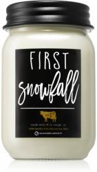 Milkhouse Candle . Farmhouse First Snowfall illatgyertya Mason Jar 369 g