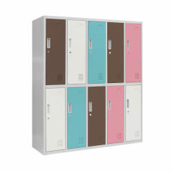 Jan Nowak® BARTUŚ 10 rekeszes iskolai szekrény - pasztellszín - összeszerelt (1490-2)