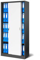 JAN NOWAK KUBA | 915-2 Tolóajtós Fém iratszekrény / FEHÉR-ANTRACIT színben (915-2)