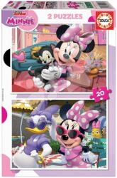Educa Puzzle Minnie Disney Educa 2x20 piese (EDU19297) Puzzle