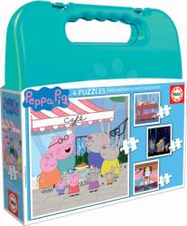 Educa Puzzle în valiză Peppa Pig Progressive Educa 12-16-20-25 piese (EDU18112) Puzzle