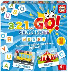 Educa Joc de societate Cuvinte 3, 2, 1. . . Go! Challenge Words Educa 48 cuvinte 150 litere în spaniolă de la 6 ani (EDU19391) Joc de societate