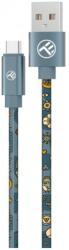 Tellur Кабел Tellur Graffiti (TLL155671), от USB-A(м) към USB-C(м), 1m, син (TLL155671)