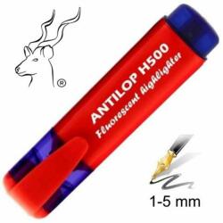 ANTILOP H500 nagy tartályos vágott hegyű szövegkiemelő, neon piros (100915)