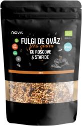 Niavis Fulgi de Ovaz Fini Fara Gluten cu Roscove si Stafide Ecologici/Bio 200g (NIA226)