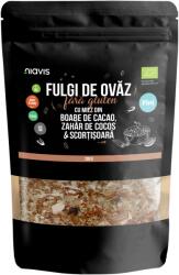 Niavis Fulgi de Ovaz Fini Fara Gluten cu Miez din Boabe de Cacao, Zahar de Cocos si Scortisoara Ecologici/Bio 200g (NIA225)
