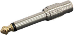 Thunder Audio Thunder Germany ADP-802 Átalakító (RCA mama - 6, 3 mm Jack papa) mono, - Fém házas