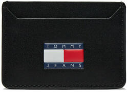 Tommy Jeans Etui pentru carduri Tommy Jeans Tjm Heritage Leather Cc Holder AM0AM12085 Black BDS
