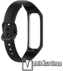 Okosóra pót szíj - szilikon, 120 + 94mm hosszú - FEKETE - SAMSUNG Galaxy Fit 2 (SM-R220)