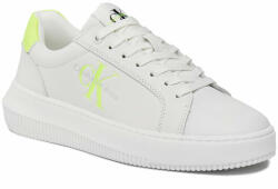 Calvin Klein Sneakers Calvin Klein Jeans Chunky Cupsole Laceup Mon Lth Wn YW0YW00823 Bright White/Safety Yellow 02V