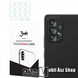 3mk Protection kameravédő flexibilis üveg 4db - 2.5D lekerekített szél, karcálló, ultravékony, 0, 2mm, 7H - ÁTLÁTSZÓ - SAMSUNG Galaxy A53 5G (SM-A536U) / Galaxy A33 5G / Galaxy A73 5G (SM-A736B)