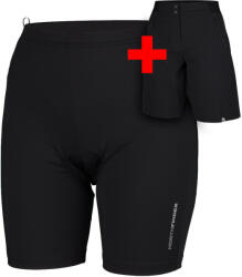 Northfinder Pantaloni scurti ciclism dama 2in1 cu captuseala spuma-gel ROSEWA3 BE-4333MB black (106430-269-104)