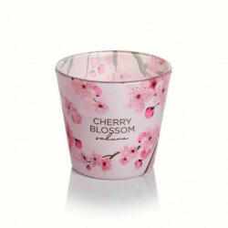 Bartek Candles Illatgyertya pohárban 115g - Cherry Blossom Sakura Pink (71819)