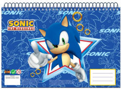 Sonic, a sündisznó Sonic a sündisznó Rush A/4 spirál vázlatfüzet, 30 lapos