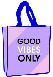 Good Vibes Only bevásárló táska, shopping bag 34 cm (ARJ059248B)