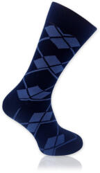Willsoor Férfi zokni kék színben geometrikus mintával 13040