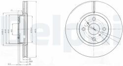 DELPHI Tarcza Ham. Toyota Yaris 06- (bg4054)