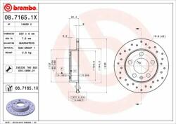 BREMBO Disc frana BREMBO 08.7165. 1X - piesa-auto