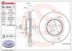 BREMBO Disc frana BREMBO 09. D245.11 - piesa-auto