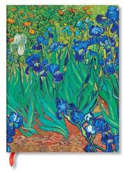 Paperblanks Тефтер Van Goghs Irises, 180 х 230 mm, твърда корица, 72 листа (PB8202-6)