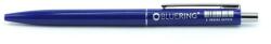 BLUERING Golyóstoll 0, 8mm, nyomógombos műanyag kék test, Bluering® Z3, írásszín kék (BR897626STAR) - web24