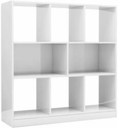 vidaXL Magasfényű fehér forgácslap könyvszekrény 97, 5 x 29, 5 x 100 cm (800177) - pepita