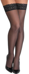 Cottelli Collection Hold-up Stockings with 6cm Lace 2520680 Black 5-XL