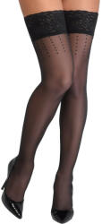 Cottelli Collection Hold-up Stockings with Polka Dots 2520737 Black 2-S