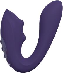 VIVE Yuki Rechargeable Dual Motor G-Spot Vibrator with Massaging Beads Purple Vibrator