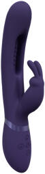 VIVE Mika Rechargeable Triple Motor Vibrating Rabbit With Innovative G-Spot Flapping Stimulator Purple Vibrator