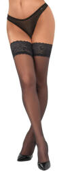 Cottelli Collection Hold-up Stockings with 8cm Lace 2520699 Black 5-XL