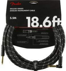 Fender Deluxe Series 5, 5 m Black Tweed pipás gitárkábel