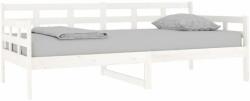 vidaXL Fehér tömör fenyőfa kanapéágy 90 x 190 cm (820368) - pepita
