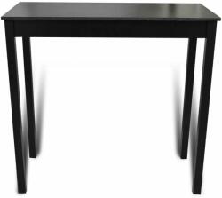 vidaXL Fekete mdf bárasztal 115 x 55 x 107 cm (240378) - pepita