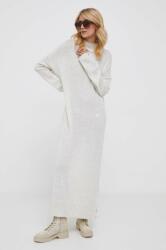 Tommy Hilfiger rochie din lână culoarea bej, maxi, drept WW0WW39930 9BYX-SUD17D_01X
