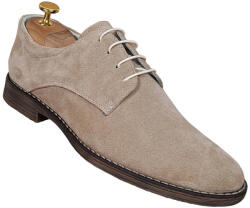 Rovi Design Pantofi barbati casual din piele naturala intoarsa, culoare bej - PAVELBEJ3 (PAVELBEJ3)