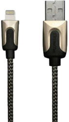 XtremeMac Cablu Lightning premium acoperit cu material textil 2m - Auriu (XCL-HQC2-93)