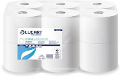 Lucart Toalettpapír, 2 rétegű, 12 tekercses, LUCART "Strong L-One mini 180", hófehér (UBC76)