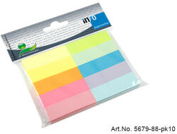 Info Notes Jelölőcímke 15x50mm, 10x100lap, papír, Info Notes brilant mix vegyes színek (5679-88-PK10) - iroszer24