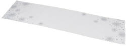 Gehlmann Asztali futó 40x150cm, fehér, ezüst csillagos, polyester - perfectodekor - 6 890 Ft