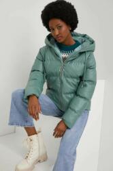 Answear Lab rövid kabát női, türkiz, téli, oversize - türkiz L