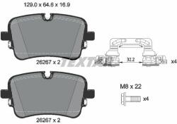 TEXTAR set placute frana, frana disc TEXTAR Q+ 2626701 (2626701)