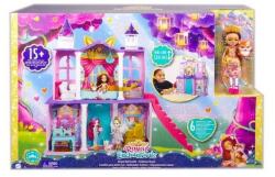 Mattel Casuta Enchantimals, Royal Castel cu accesorii si papusa Felicity Renard in tinuta regala inclusa (GYJ17-1)