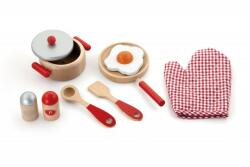 Viga Toys Set accesorii pentru gatit - rosu (50721) - orasuljucariilor Bucatarie copii