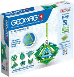 Geomag set magnetic 52 piese Classic Panels green line, 471 Jucarii de constructii magnetice